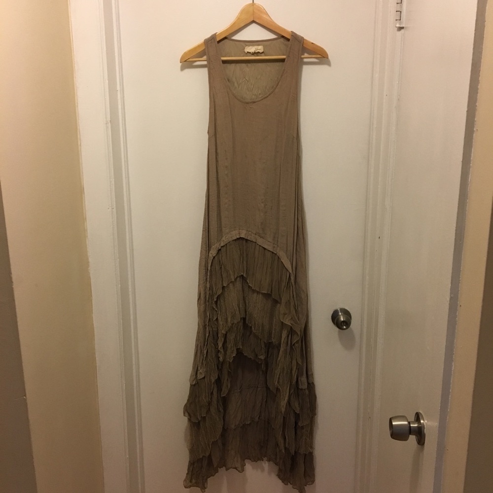 A’reve Ruffled High Low Dress - M